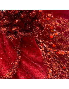 Flor navidad 26cm roja 2