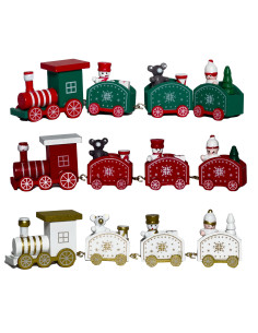 Adorno navidad tren navideño 19,5cm