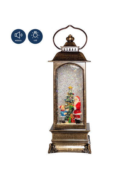 Farol navidad con luz y sonido 29cm