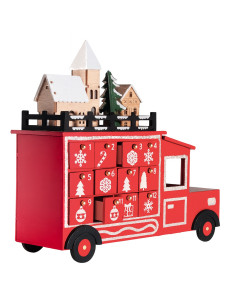 Calendario navidad 30x25x10cm tren 2