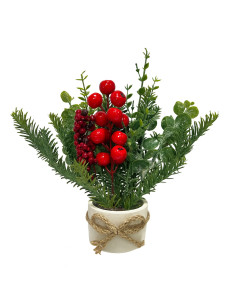 Arreglo navidad ramas 25cm