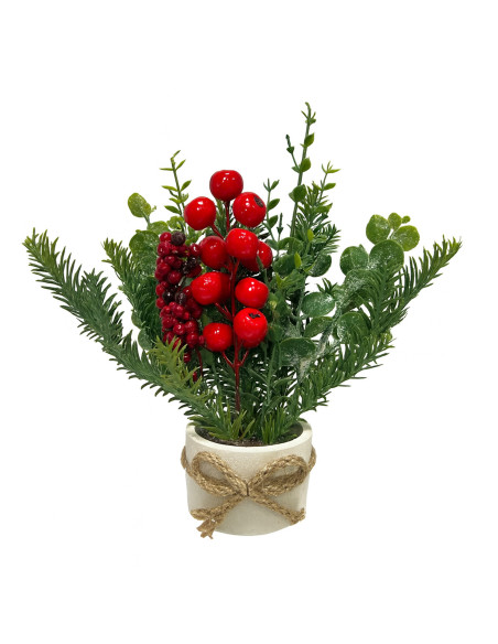 Arreglo navidad ramas 25cm