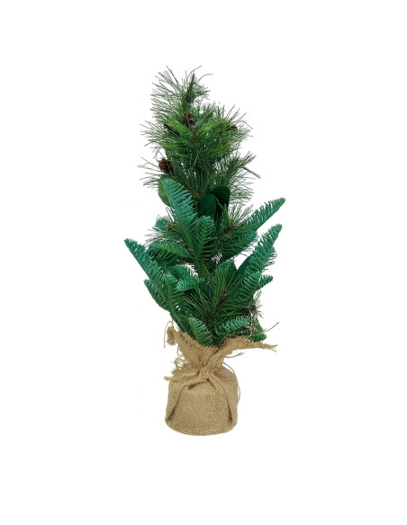 Adorno árbol navidad 45cm arreglo piñas