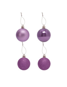 Bola navidad 5cm 20pcs lila