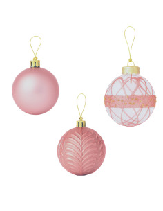 Bola navidad 6cm 20pcs rosado