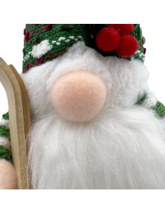 Viejo pascuero 28cm gnomo verde 2