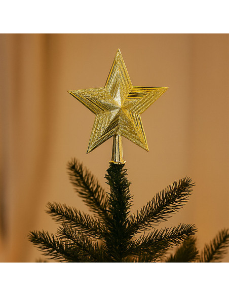 Estrella árbol navidad 16x12cm