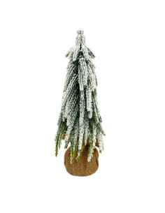 Adorno árbol navidad 30cm nevado