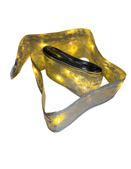 Cinta Led plateada luz cálida 500cm