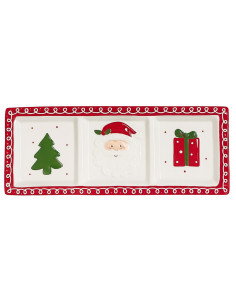 Pocillo navidad 38,5x15x3,5cm triple