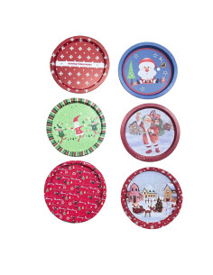 Bandeja lata navidad diseño surtido 32,5cm