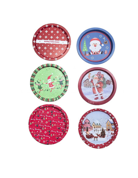 Bandeja lata navidad diseño surtido 32,5cm