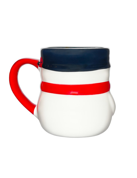 Tazón navideño 12,5x8,5x10cm mono nieve