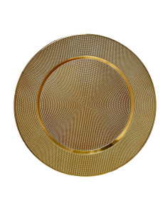 Plato melamina 33cm oro claro