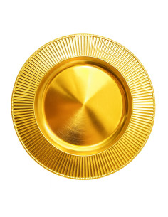 Plato melamina 33cm bronce