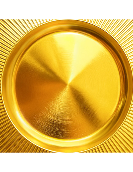 Plato melamina 33cm bronce