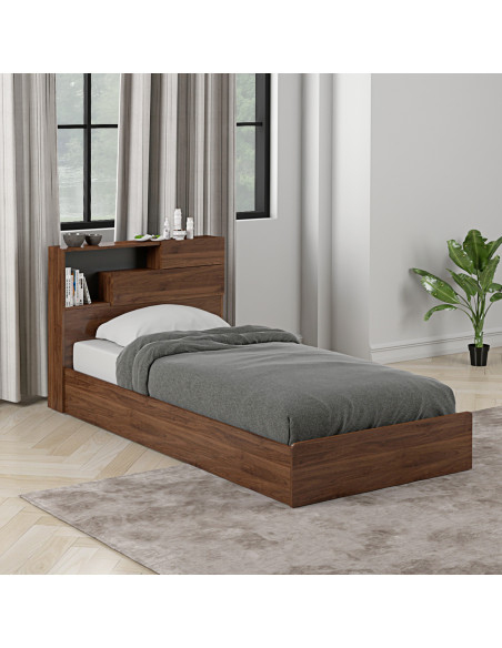 Cama 1 plaza Boegel café 190x91cm