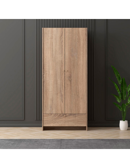 Closet 2 puertas Boegel café claro