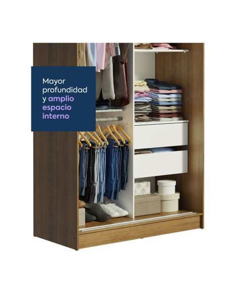 Closet 2 puertas Tokio rustic