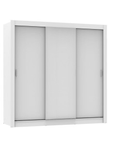 Closet 3 puertas 2 cajones Lyon blanco