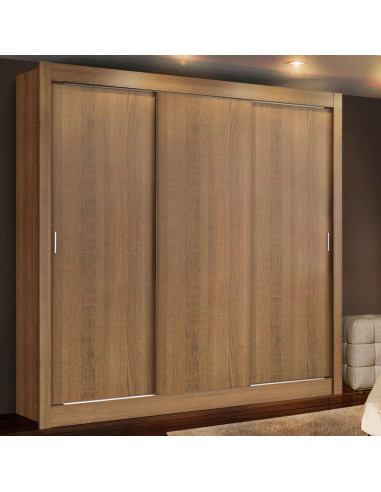 Closet 3 Puertas 2 Cajones Lyon Rustico - Organiza tu Dormitorio