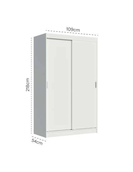 Closet 2 puertas Tokio blanco
