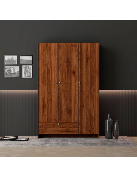 Closet 3 puertas Boegel café