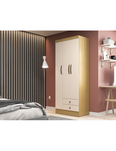 Closet 3 puertas Moscou Canary/Off white