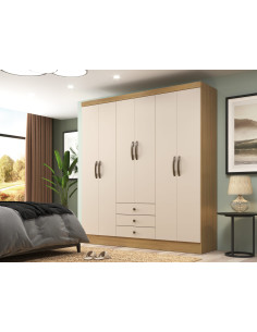 Closet 6 puertas Madrid Canary/Off White 2