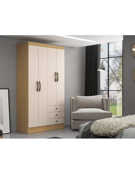 Closet 4 puertas Londres Canary/Off White