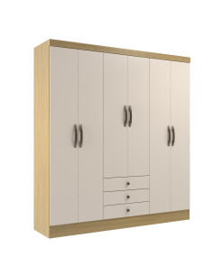 Closet 6 puertas Madrid Canary/Off White