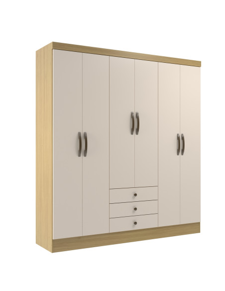 Closet 6 puertas Madrid Canary/Off White