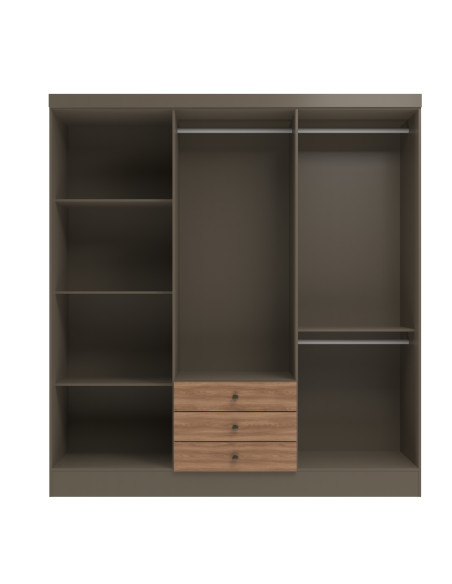 Closet 6 puertas Madrid Damasco/Nogal