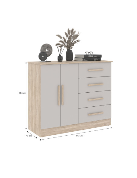 Cómoda Bariloche Ceniza