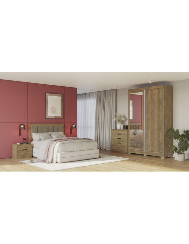 Cómoda 4 cajones canela