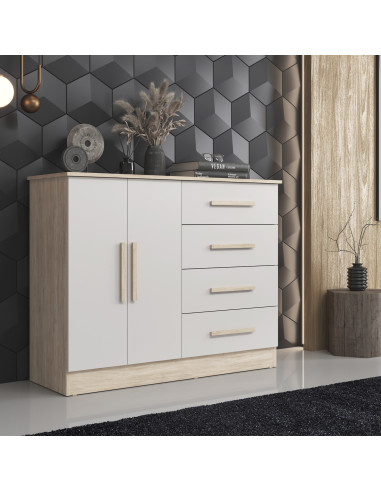 Cómoda Bariloche Ceniza - Elegante y Funcional para Dormitorio