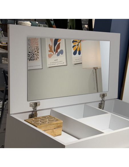 Cómoda Hantu 4 cajones con espejo