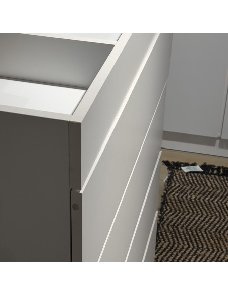 Cómoda Hantu 4 cajones con espejo