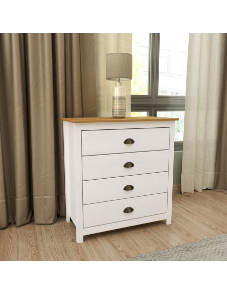 Cómoda Topazio madera 4 cajones