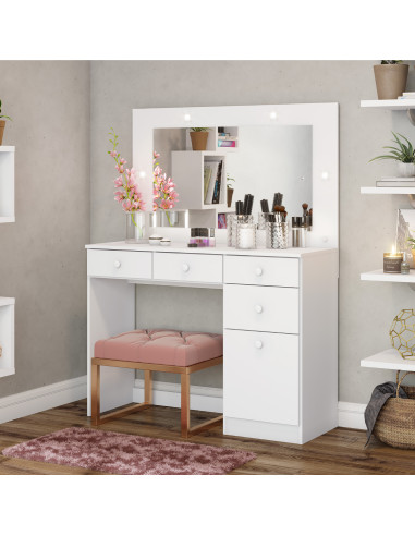 Tocador Chanel - Mueble de Dormitorio con Cajones y Puerta