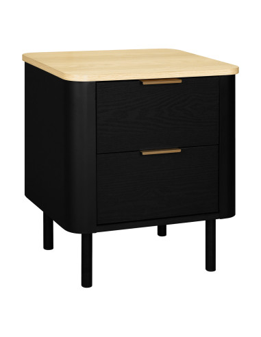 Velador Kairi 2 Cajones - Mueble Funcional y Contemporáneo