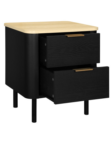 Velador Kairi 2 Cajones - Mueble Funcional y Contemporáneo