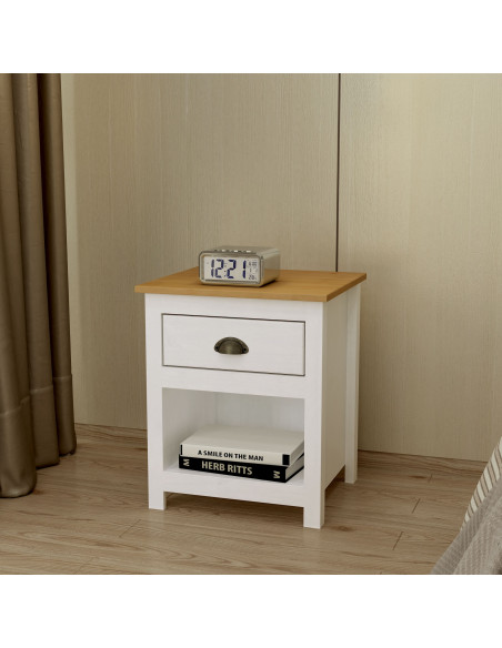 Velador Topazio madera 1 cajón