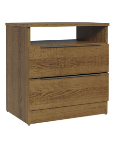 Velador Varese 2 cajones rustic