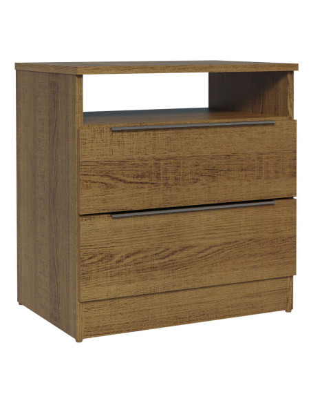 Velador Varese 2 cajones rustic