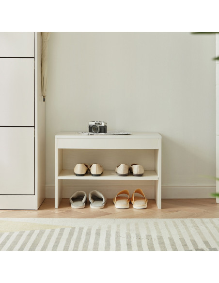 Zapatero Adila blanco madera