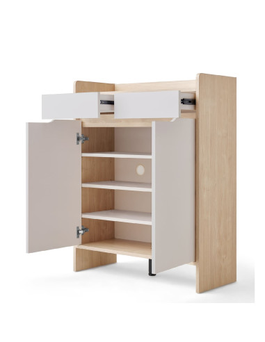 Zapatero Janna Blanco - Organización Elegante para Dormitorio