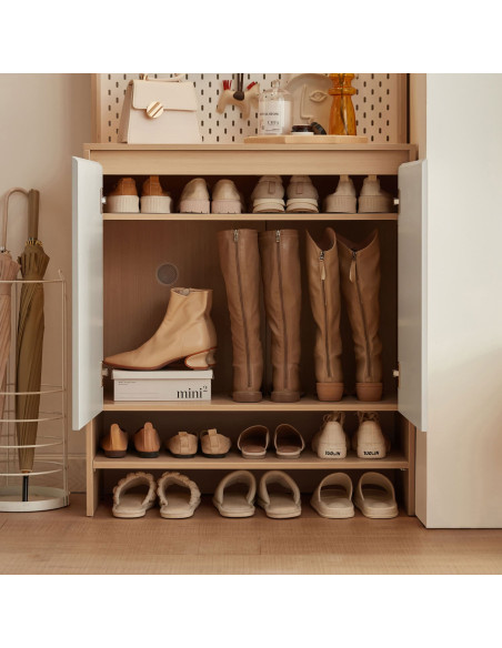 Zapatero multiuso Nayla blanco madera