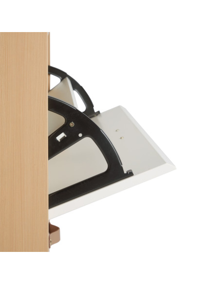 Zapatero Mila 3 cajones café blanco