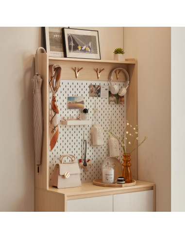 Zapatero Multiuso Nayla Blanco Madera - Organiza con Estilo